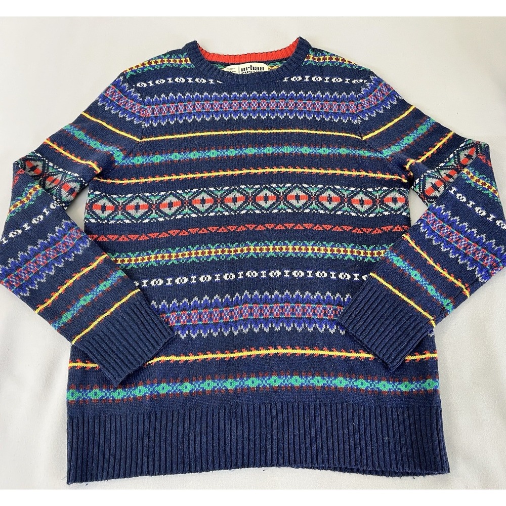 Urban Pipeline Sweater Men's L Knit Longsleeve Crewneck Retro Skate Casual Y2K